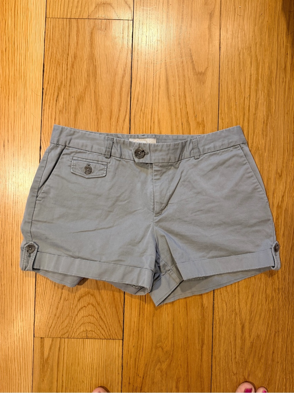 Banana Republic Martin Fit Cotton Roll-Tab Shorts